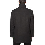 Milan Cashmere Blend Overcoat // Charcoal (2XL)