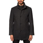 Milan Cashmere Blend Overcoat // Charcoal (2XL)