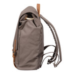 Devon Canvas Backpack (Grey + Brown)