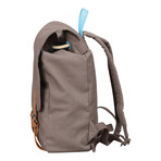 Devon Canvas Backpack (Grey + Brown)