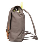 Devon Canvas Backpack (Grey + Brown)