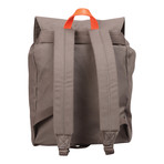 Devon Canvas Backpack (Grey + Brown)