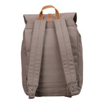 Lincoln Canvas Backpack (Grey + Brown)