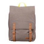 Devon Canvas Backpack (Grey + Brown)