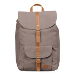 Lincoln Canvas Backpack (Grey + Brown)