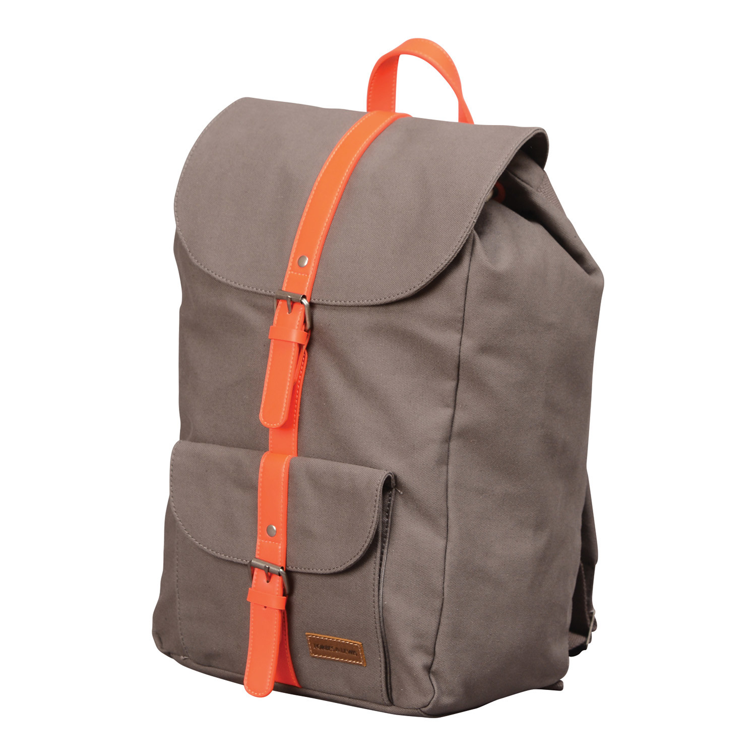 Lincoln Canvas Backpack (Grey + Brown) - Forbes and Lewis - Touch of Modern