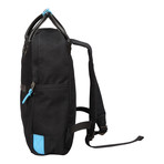 Paddington Backpack (Black + Blue)