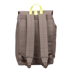 Lincoln Canvas Backpack (Grey + Brown)