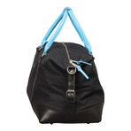 Somerset Canvas Holdall (Black + Blue)