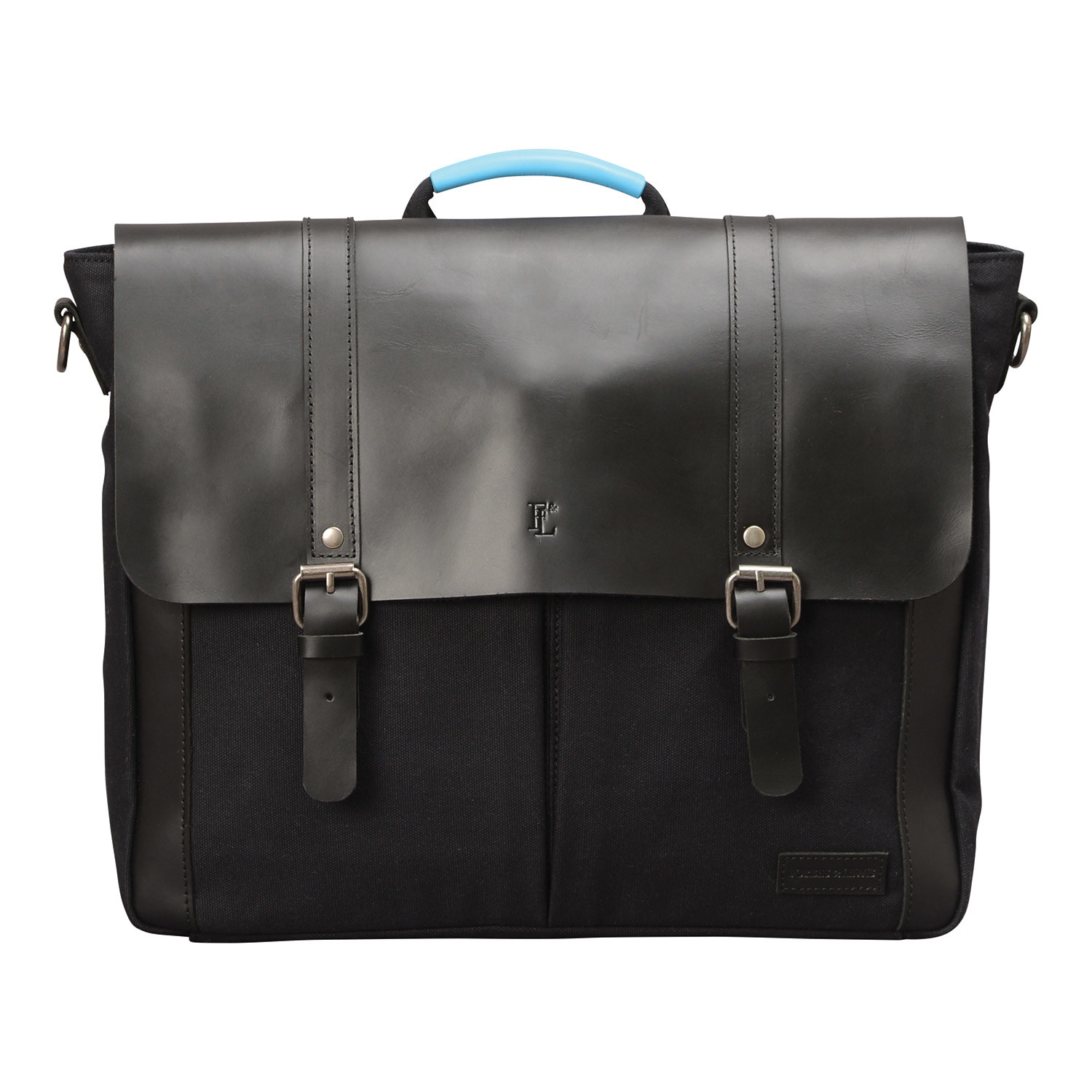 Wiltshire Canvas Messenger (Black + Blue) - Forbes and Lewis - Touch of ...