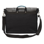 Wiltshire Canvas Messenger (Black + Blue)