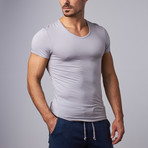SilverPlus V-Neck Shirt // Silver (S)