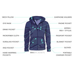 Baubax 1.0 Bomber // Male // Blue (L)