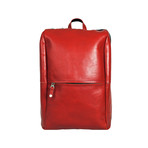 Leather Avenue Backpack (Red)