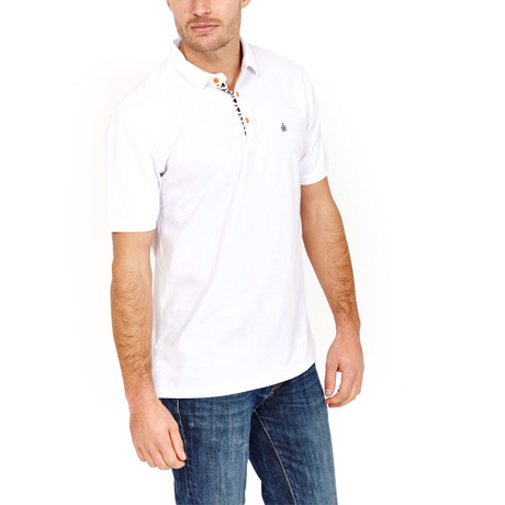St Lynn // Casey Polo Shirt // White (S)
