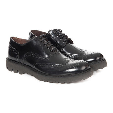 Bitonto Wingtip Brogue // Nero (Euro: 39)