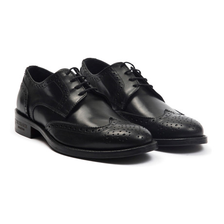 Cavedine Wingtip Brogue // Nero (Euro: 39)