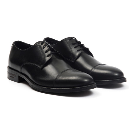 Volvera Plain Toe Cap Brogue // Nero (Euro: 39)