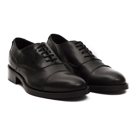 Cervatto Plain Toe Dress Shoe // Nero (Euro: 39)