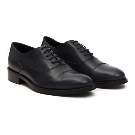 Cervatto Plain Toe Dress Shoe // Blue (Euro: 39)