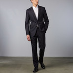 Wool + Cashmere Blend Suit // Quarry Pinstripe (US: 38R)