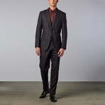 Wool + Cashmere Blend Suit // Stonewall Pinstripe (US: 36S)