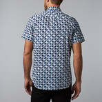 Kennington // Peace And Dove Woven Button-Up // Navy (S)