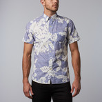 Kennington // Big Leaf Woven Button-Up // Indigo (S)