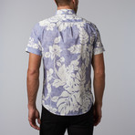 Kennington // Big Leaf Woven Button-Up // Indigo (S)