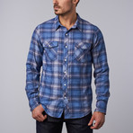 Distortion // Masen Flannel Shirt // Navy (M)