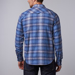 Distortion // Masen Flannel Shirt // Navy (M)