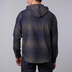 Distortion // Dario Flannel Shirt // Navy (M)