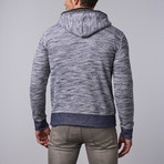Tristen Henley Hoodie // Navy (M)