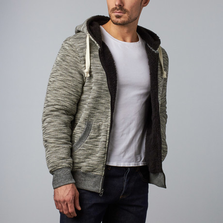 Distortion // Amari Zip Up Hoodie // Black (XS)