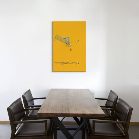 Float With The Pigeons (26"W x 18"H x 0.75"D)