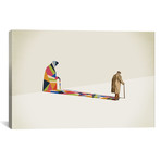 Walking Shadow Old Man (26"W x 18"H x 0.75"D)