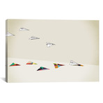 Walking Shadow Paper Planes (26"W x 18"H x 0.75"D)
