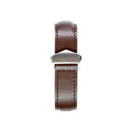 Super Soft Leather Apple Watch Strap // Brown (38mm-40mm // Space Black Stainless Steel Clasp)