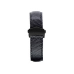 Lizard Embossed Apple Watch Strap // Black (38mm-40mm // Stainless Steel Clasp)