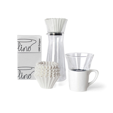 LINO + GINO // Deluxe Pour Over Brewing Kit (White)