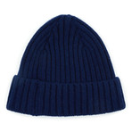 Lambswool Beanie // Navy