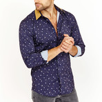 Farrel Button-Up Shirt // Dark Blue (XL)