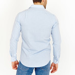 Darius Button-Up Shirt // Earth Blue (S)
