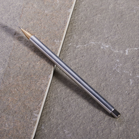 Handmade Mechanical Pencil // Aluminum (Brass Nib)