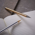 Handmade Mechanical Pencil // Stainless Steel (Brass Nib)