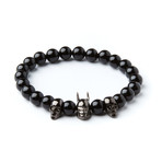 Beer Charm Bracelet // Matte Onyx