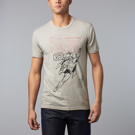 Superman Stay Fly Tee // Stone (S)