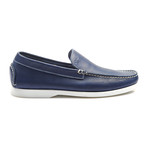 Leather Moccasin // Blue (Euro: 40.5)