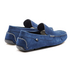 Suede Moccasin // Blue (Euro: 40.5)