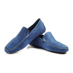 Suede Moccasin // Blue (Euro: 40.5)